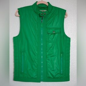 Vintage Juicy Couture Bright Green Puffer Vest Size Small